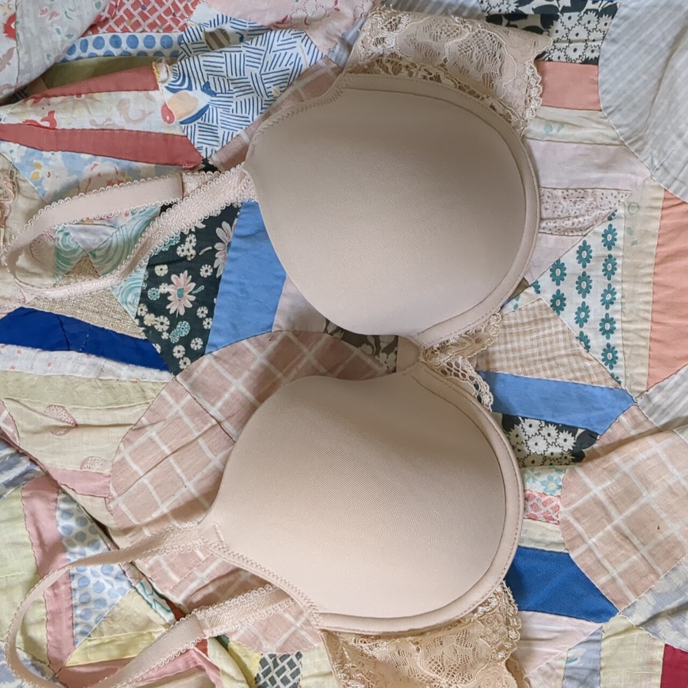 Wacoal French Garden Underwire Plunge Front T- Shirt Bra Size 34C - Picture 5 of 10